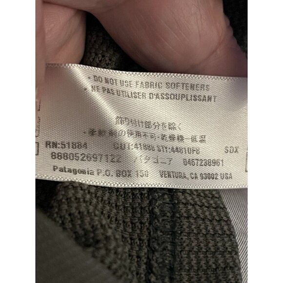 PATAGONIA Mens Green Baselayer Long Sleeve Shirt Sz M - Picture 10 of 10